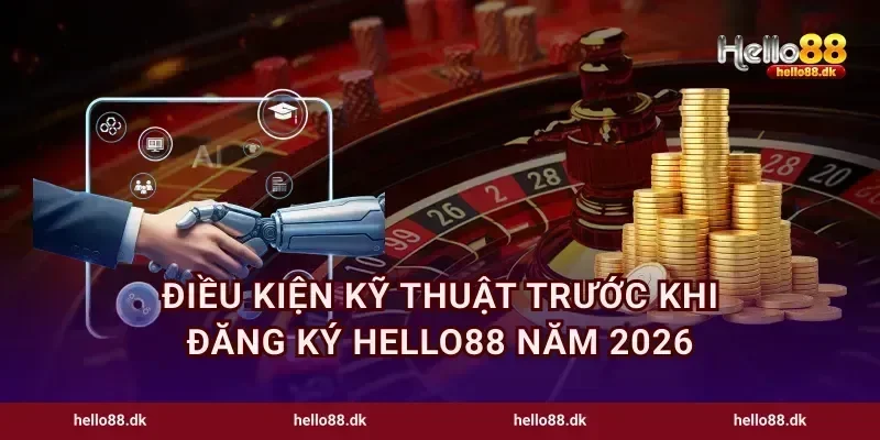 Điều kiện kỹ thuật trước khi đăng ký Hello88 năm 2026