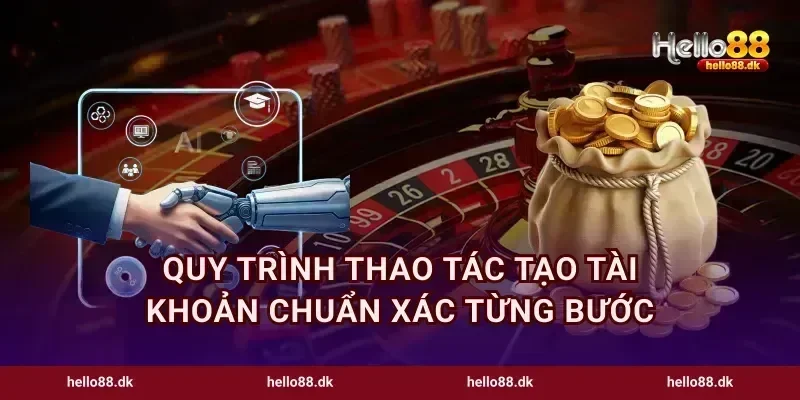 Quy trình thao tác tạo tài khoản chuẩn xác từng bước