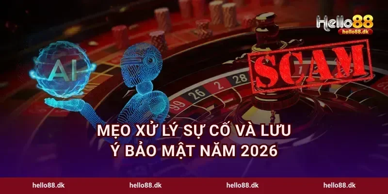 Mẹo xử lý sự cố và lưu ý bảo mật năm 2026