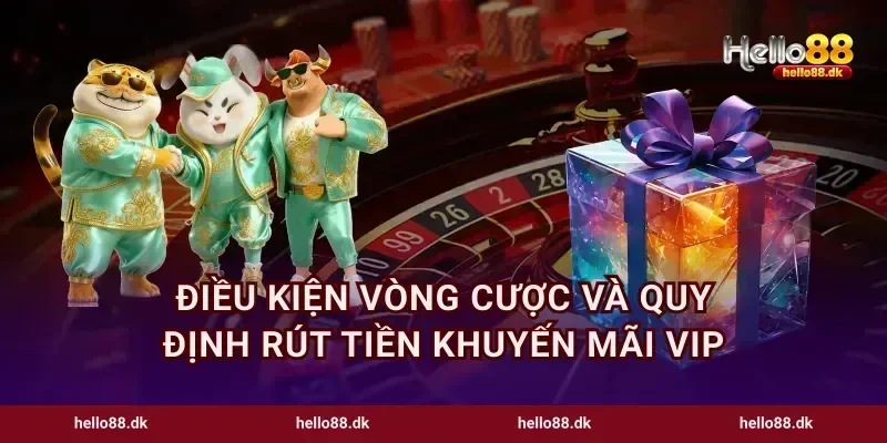 Điều kiện vòng cược và quy định rút tiền khuyến mãi VIP