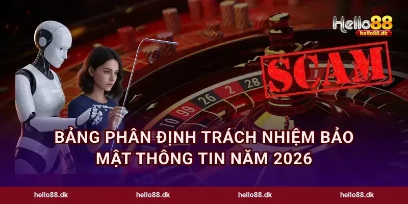 Bảng phân định trách nhiệm bảo mật thông tin năm 2026