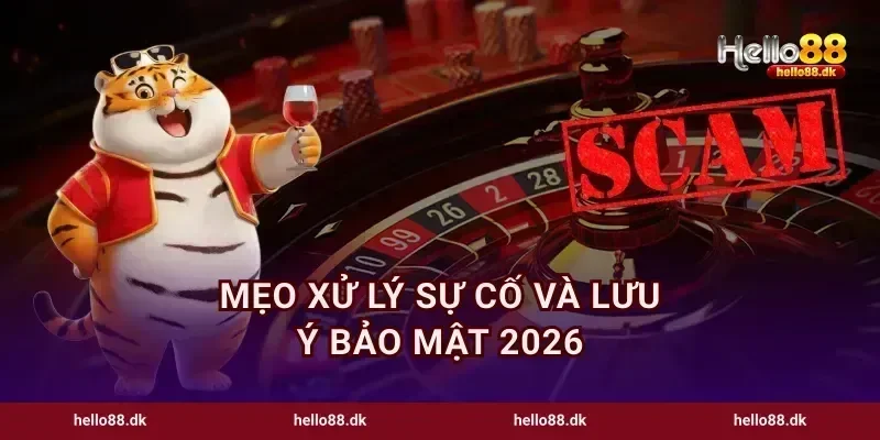Mẹo xử lý sự cố và lưu ý bảo mật 2026