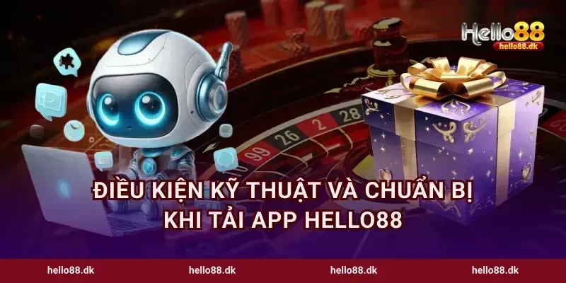 Điều kiện kỹ thuật và chuẩn bị khi tải app Hello88